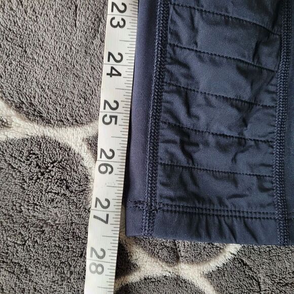Athleta Peak Hybrid Fleece Tight Legging Size Xsmall Navy Blue Thermal Athletic - Picture 8 of 10